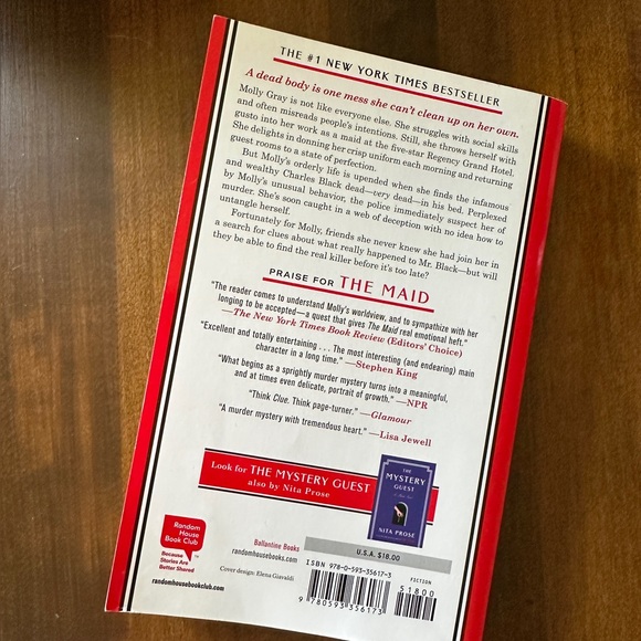 BOOK - “The Maid” by Nita Prose paperback 314 pages - Picture 2 of 5